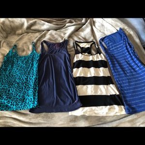 Lot of 4 tank tops